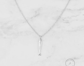 Collier poisson délicat en plaqué argent, breloque amoureux de l'océan