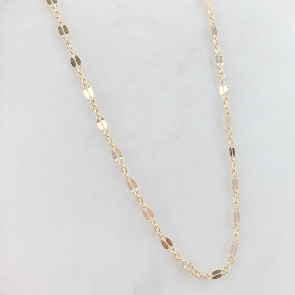 14k Gold filled necklace, lace chain necklace, lace chain, choker, dainty jewelry, layering necklace, long necklace, necklace