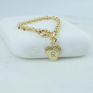 24k Gold bracelet, gold filled bracelet, dainty bracelet, bracelets, Heart bracelet, womens bracelet, Valentines day gift, Gift for her