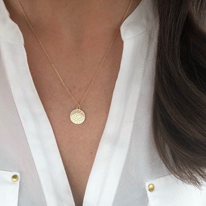 Evil eye necklace, coin necklace, dainty gold necklace, dainty jewelry, layering necklace, evil eye gold coin necklace, gifts for her