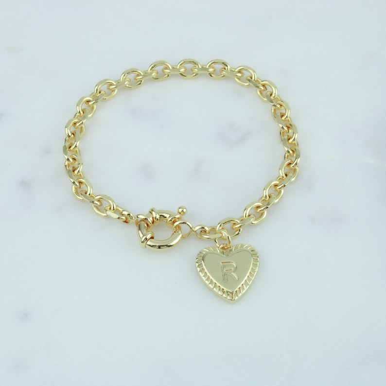 24k Gold bracelet, gold filled bracelet, dainty bracelet, bracelets, Heart bracelet, womens bracelet, Valentines day gift, Gift for her