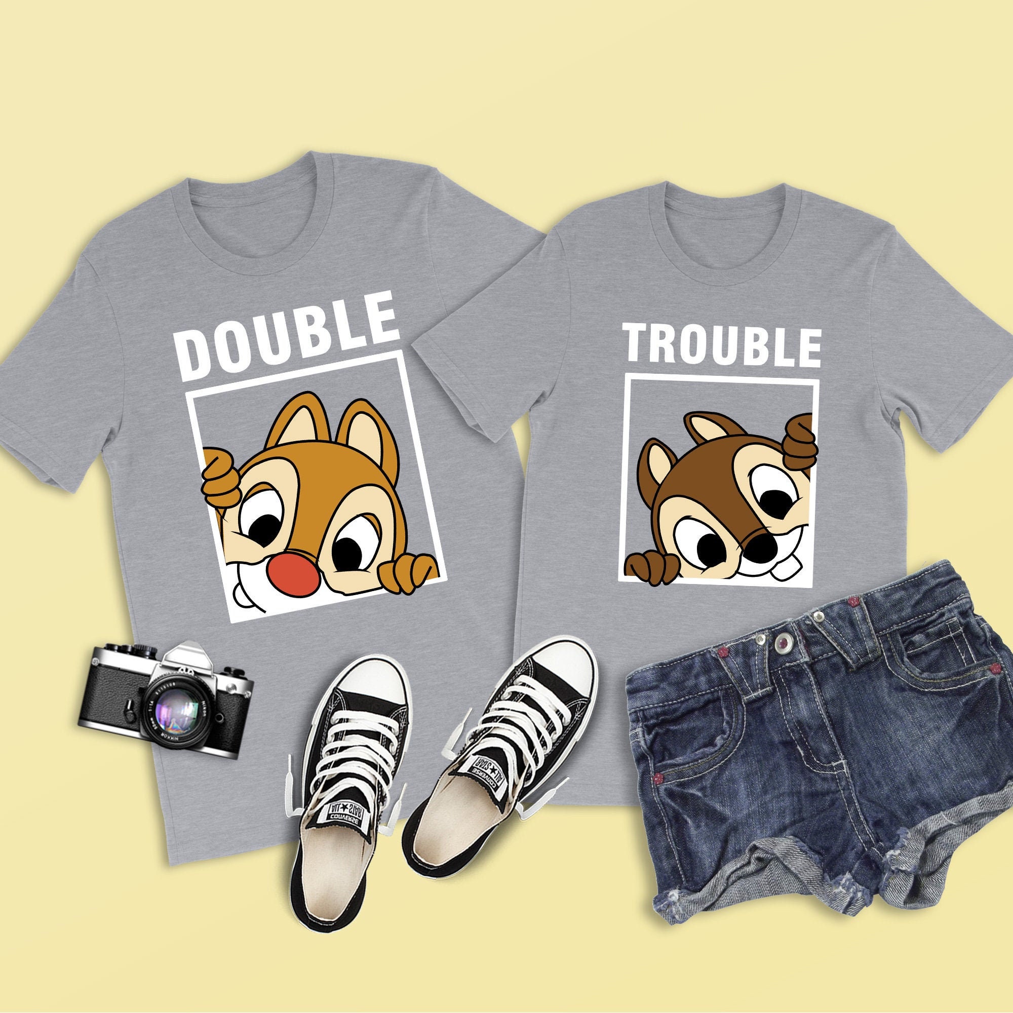 chip and dale double trouble shirt