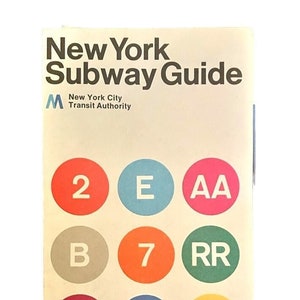 vintage '72 New York City Subway Map, designed by Massimo Vignelli, near mint condition