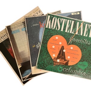 vintage '50s Andre Kostelanetz & His Orchestra vinyl records, set of four, all in VG+ condition