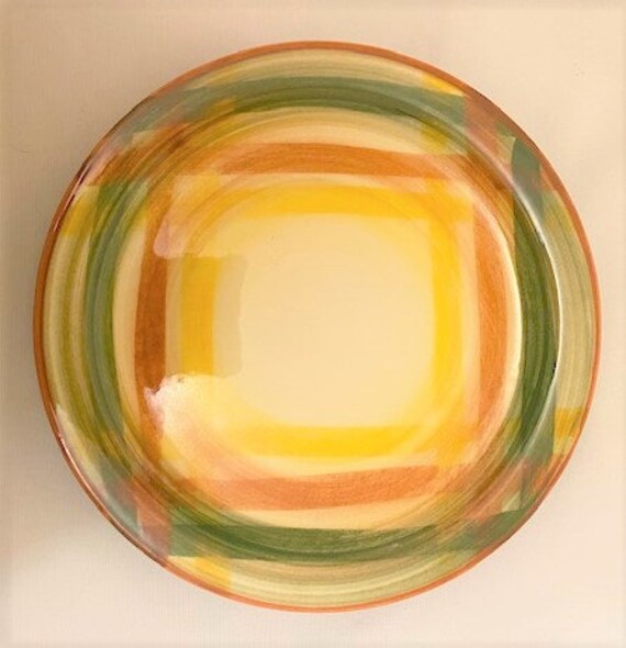 Dining & Serving vintage '50s Vernonware Homespun bread & butter plates