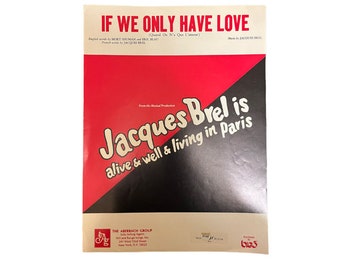 vintage '68 "If We Only Have Love" sheet music