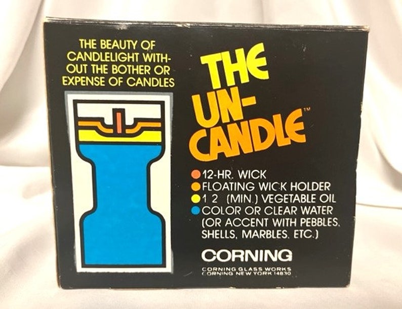 Vintage '70s the Uncandle Floating Candle Set by Corning Etsy