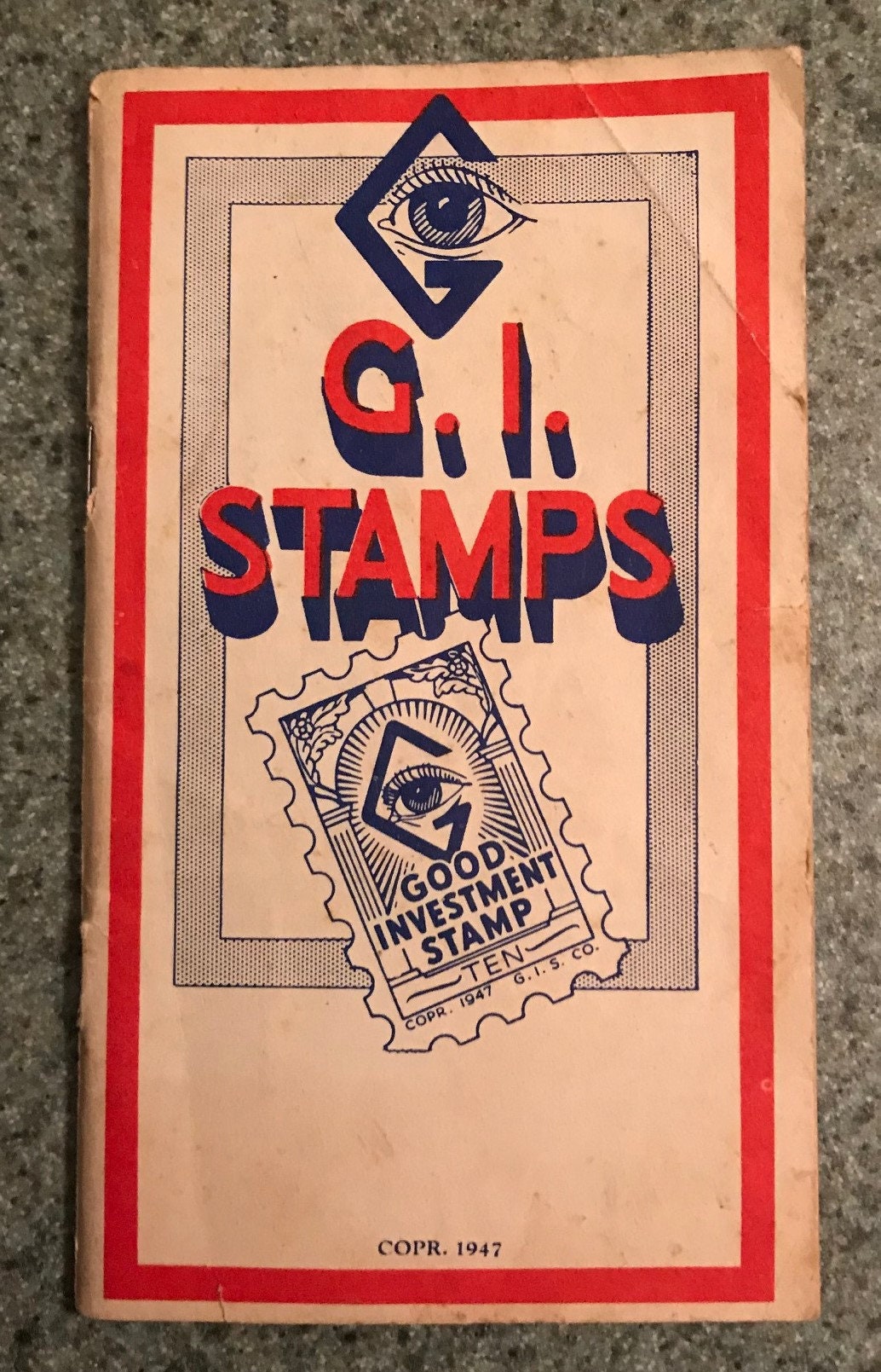 Vintage '40s Good Investment Stamp Booklet with stamps & Etsy