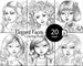 Elegant Faces Coloring Book - Instant Download Printable Digital Art - PDF Grayscale & Line Art by TakeuchiArt 