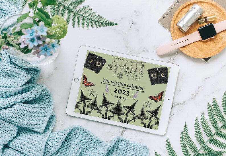 Witches Calendar For 2023 Including Zodiac Signs On Relevant Etsy
