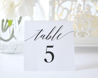 Tented table numbers | Etsy