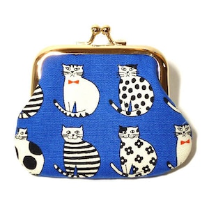 Fashionable cats metal frame purse, kiss lock purse