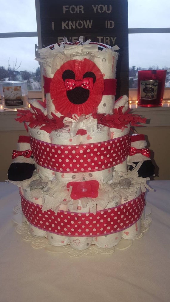 mickey diaper cake