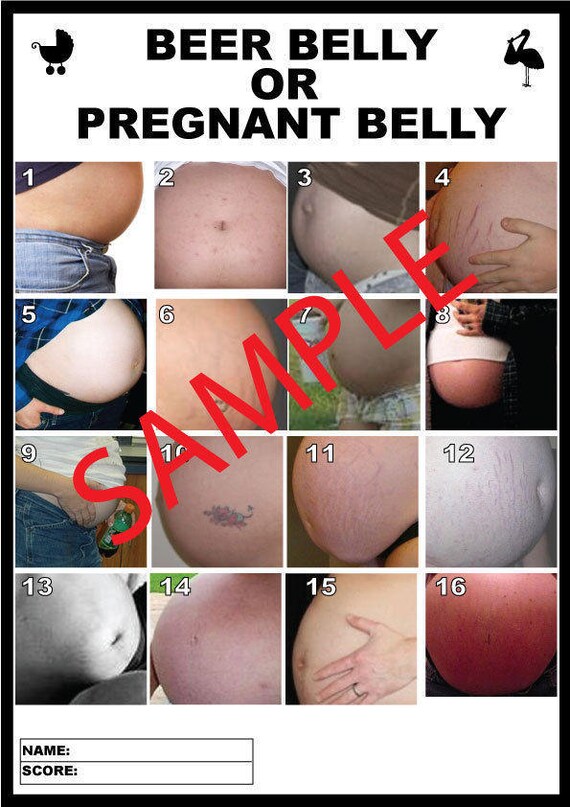 Labour Or Porn Beer Or Pregnant Belly,Guess The Celeb Baby Shower Game Bundle