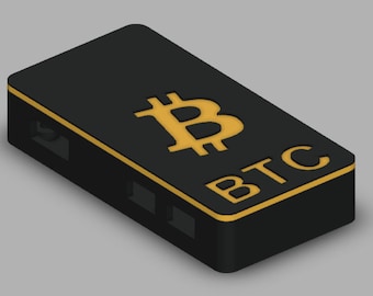 Raspberry Pi Zero Case - Bitcoin Design (自分で印刷するためのファイル)