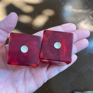 Gorgeous Cherry Bakelite Dice - 1.5”