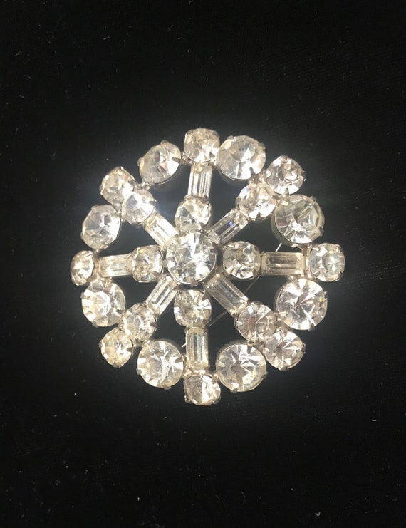 Huge Rhinestone Brooch