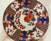 4 Colorful Imari Dinner plates