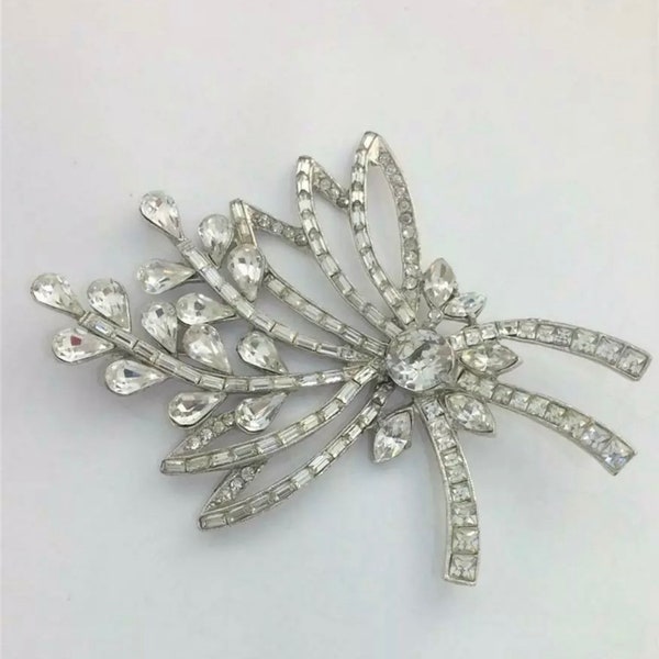 On Sale- Staret Huge 4” Rhinestone Brooch