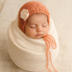 Drops Brushed alpaca bonnet pattern- Beginner knitter Pattern-New born bonnet pattern-Alpaca bonnet pattern