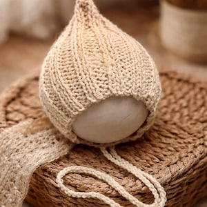 Beginner knitting pattern-Pixie bonnet pattern-New born pixie pattern