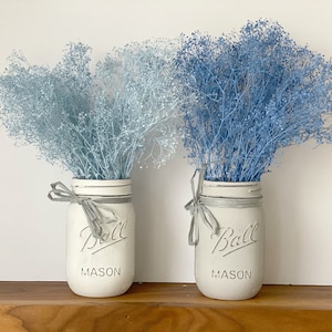 French blue baby breath;Baby Blue dried flowers,Dried blue gypsophila bunch