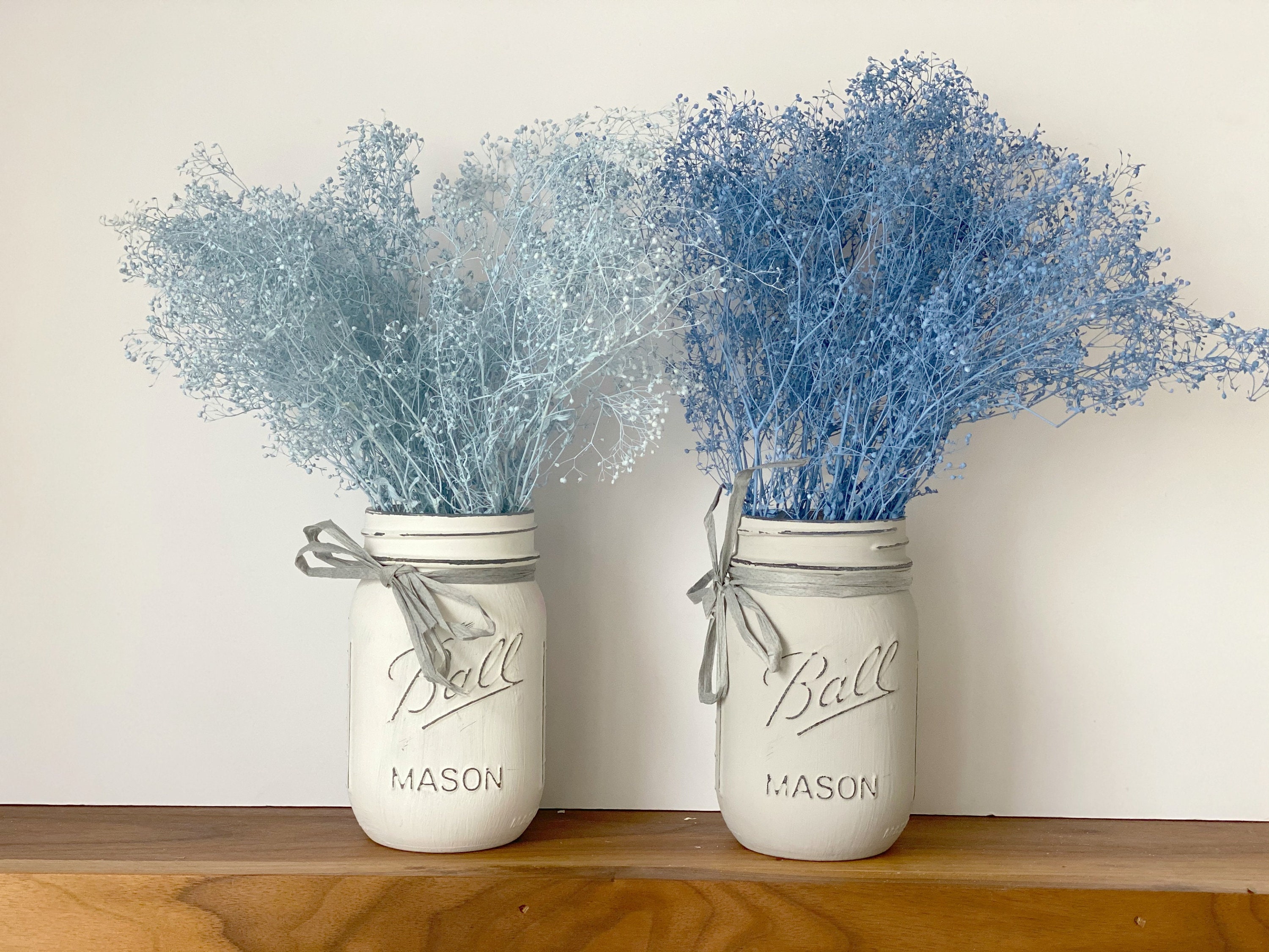 French blue baby breath;Baby Blue dried flowers,Dried blue gypsophila bunch