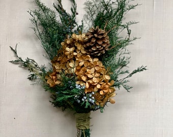 Cadeau de Noël-Bouquet de fleurs séchées-Bouquet de Noël