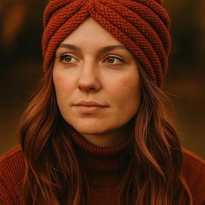 Easy Knit Turban Pattern for Adults – Women’s Headwrap Knitting Pattern, Digital PDF