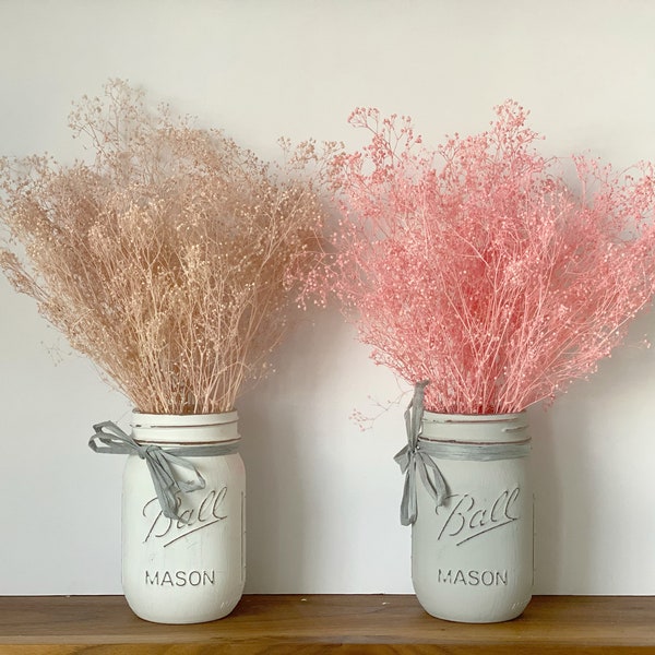 Blush Flowers;Pink dried flowers;Pink Table decoration, pink dried Gypsophila bunch