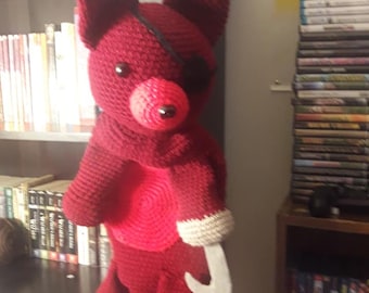 FNAF Foxy Backpack- Crochet PATTERN ONLY