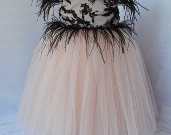 First birthday dress Black lace baby girl dress Size 12-18 Blush baby flower girl dress 1st birthday dress Baby girl dress special occasion