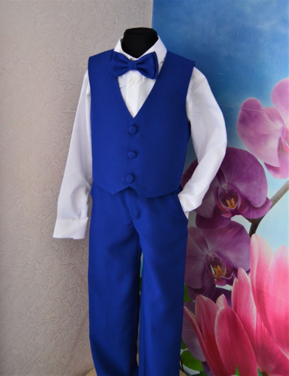 royal blue suit for baby boy