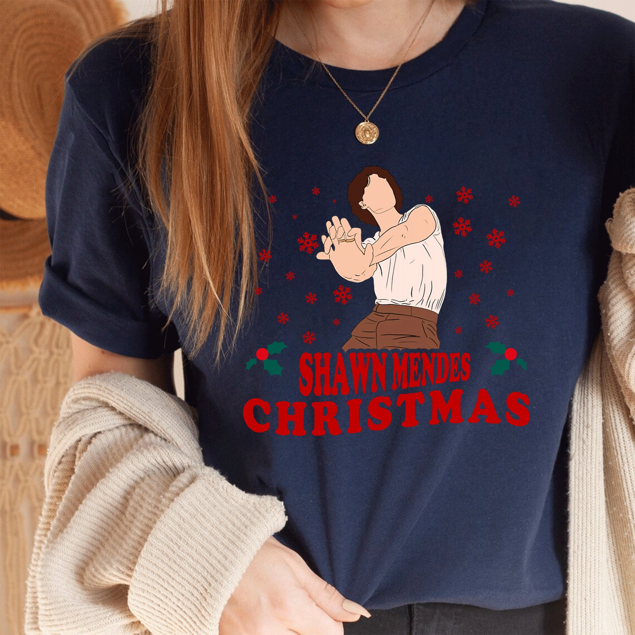 Shawn Mendes Shirt Custom Shawn Mendes Shirt Merry Chrismas - Etsy