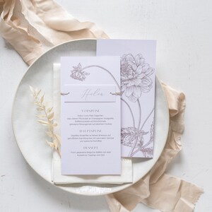 Musterkarte Hochzeitseinladung Fine Art Flowers, Einladungskarte, Einladung, Boho Wedding, Small Wedding,Soft Tones,Hochzeit,Elegant Bild 6
