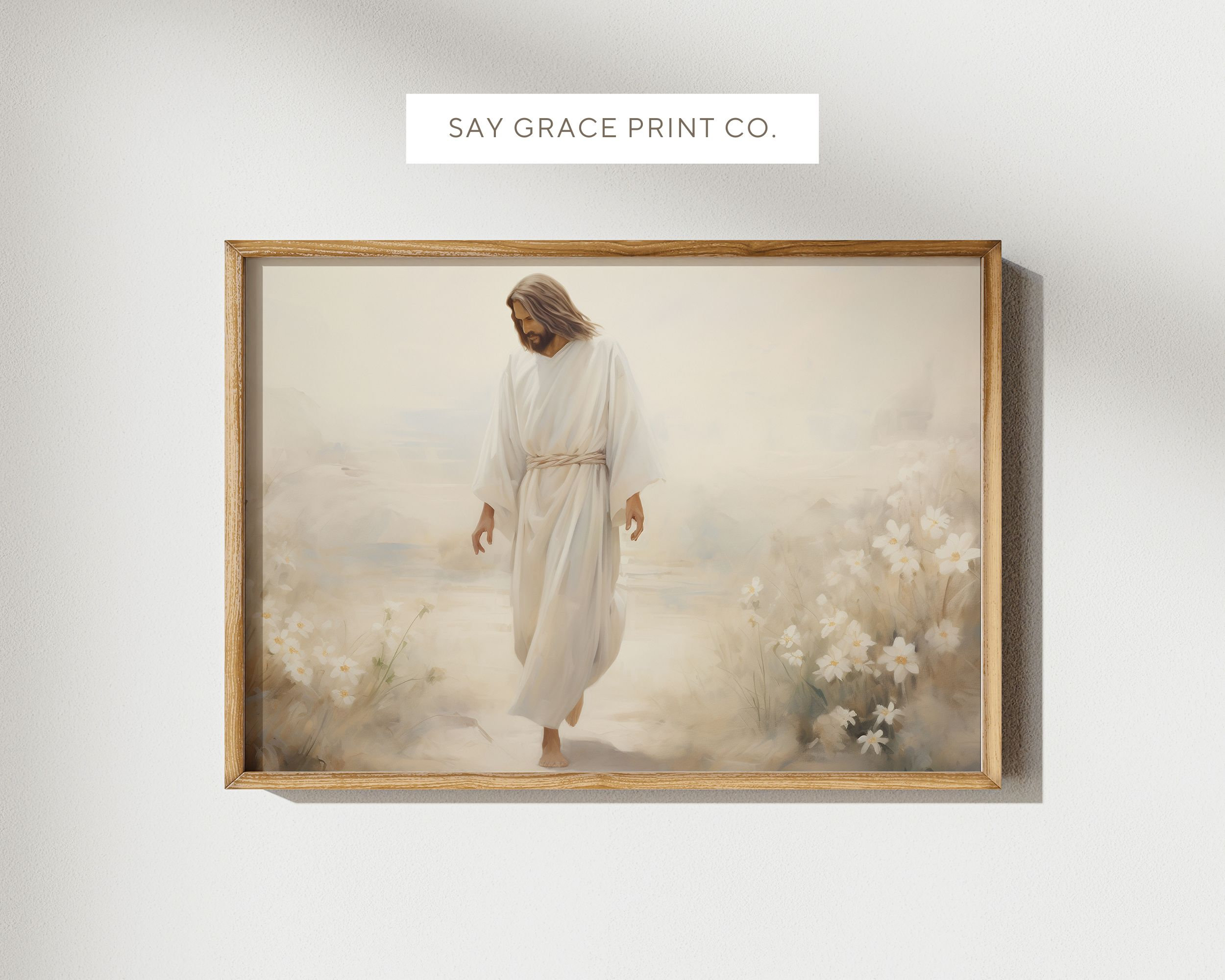 PRINTABLE Jesus Art, Path Of Faith, Jesus Saviour, Christ Portrait, He Is Risen, Vintage Oil Painting, Jesus Christ Art, Christian Printable