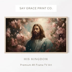 Frame Tv Christian Art, Christian Religious Oil Painting, Jesus Tv Art, Digital Download, Religious Tv Art, Christan Tv Art, Spring Tv Art