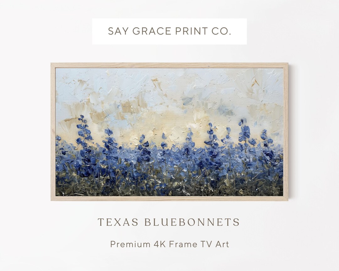 Texas Flowers Art For Frame Tv Wallpaper 4k Digital Download Frame Tv