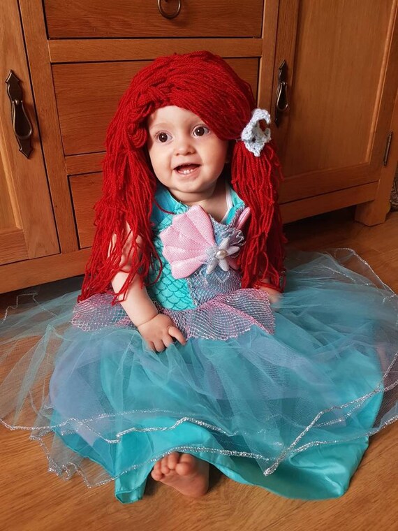 Customisable baby wig toddler wig the Little Mermaid Etsy