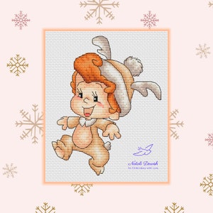 Christmas Deer Cross Stitch New Year Cross Stitch Pattern  PDF Instant Download Embroidery Cute Decor Nursery Cross Stitch Baby Cross Stitch