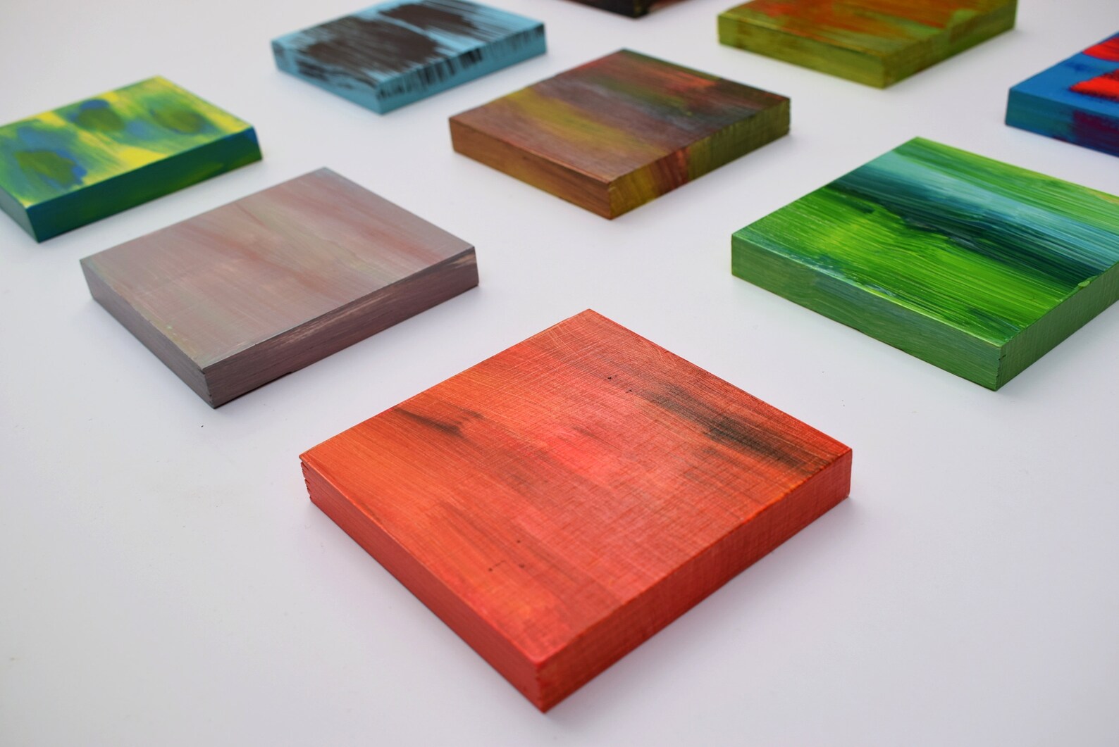 Painted Wood Block / Plywood Wall Art / Acrylic / Wood Art / Etsy UK