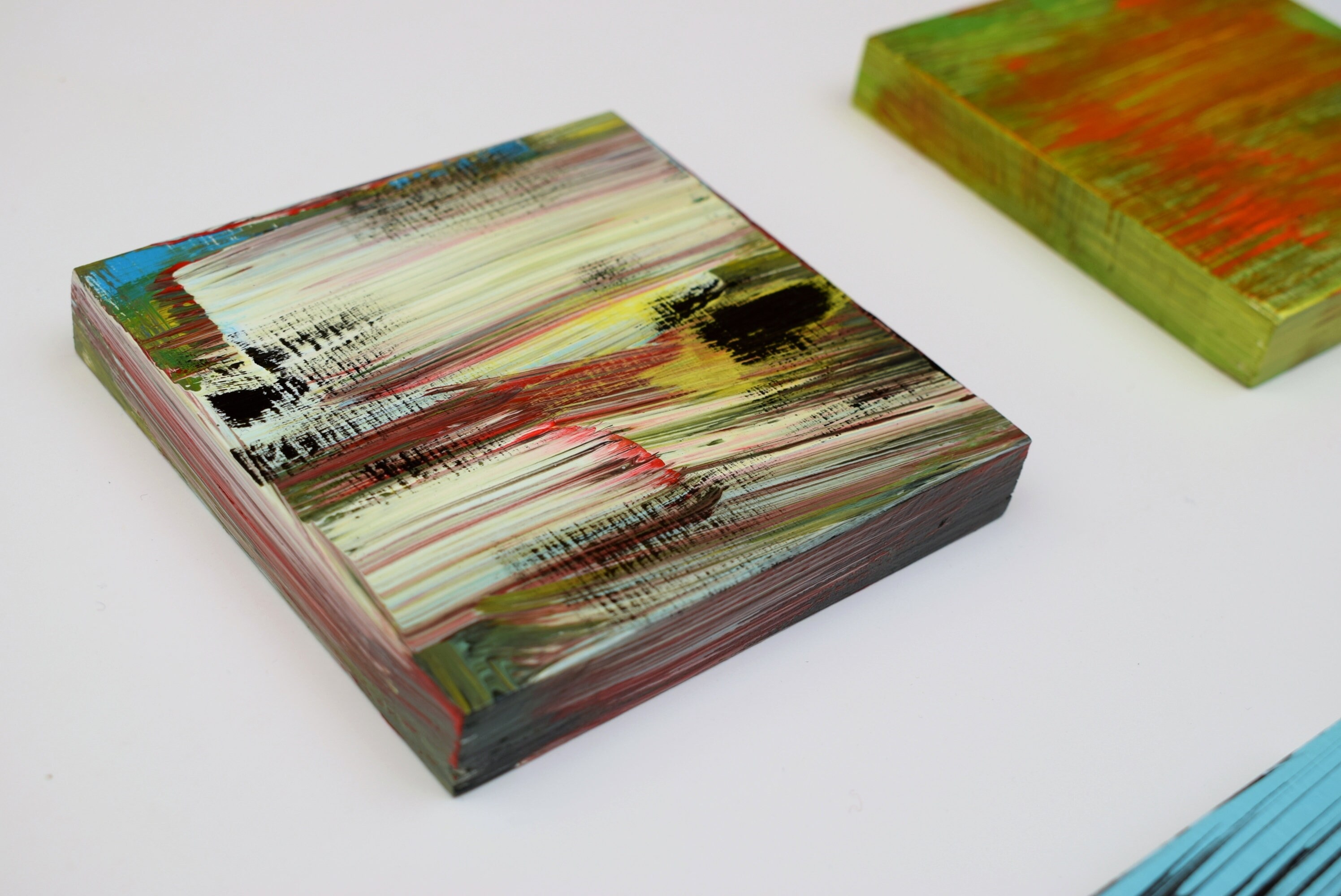 Painted Wood Block / Plywood Wall Art / Acrylic / Wood Art / Abstract