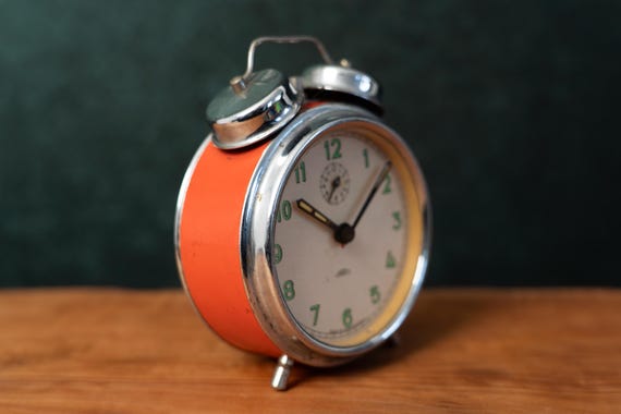 Vintage Czech Prim Alarm Clock: 1960s-70s Office Decor (doesn't