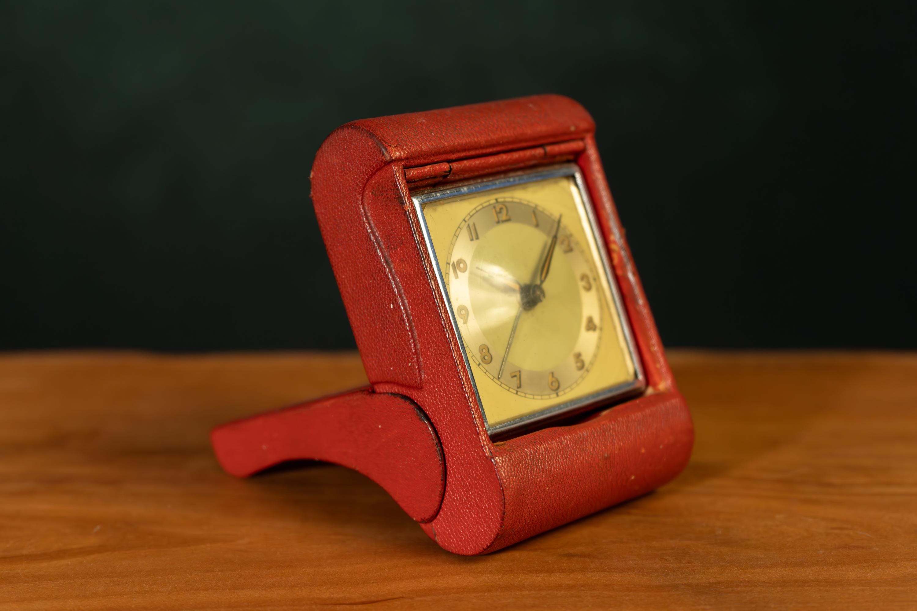 ANGELUS MIDGET 時計 目覚まし 不動、アラームは可動 スイス製 ANGELUS