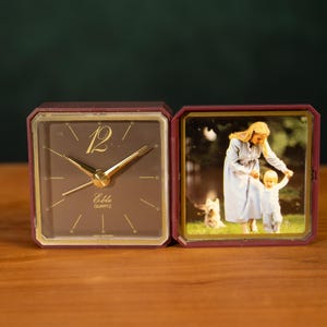 vintage Eble Alarm Clock / Quartz Clock / Office decor / West German / Doesn&#39;t Work!