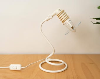 vintage slangentafellamp / spiraallamp uit het midden van de eeuw / Work!