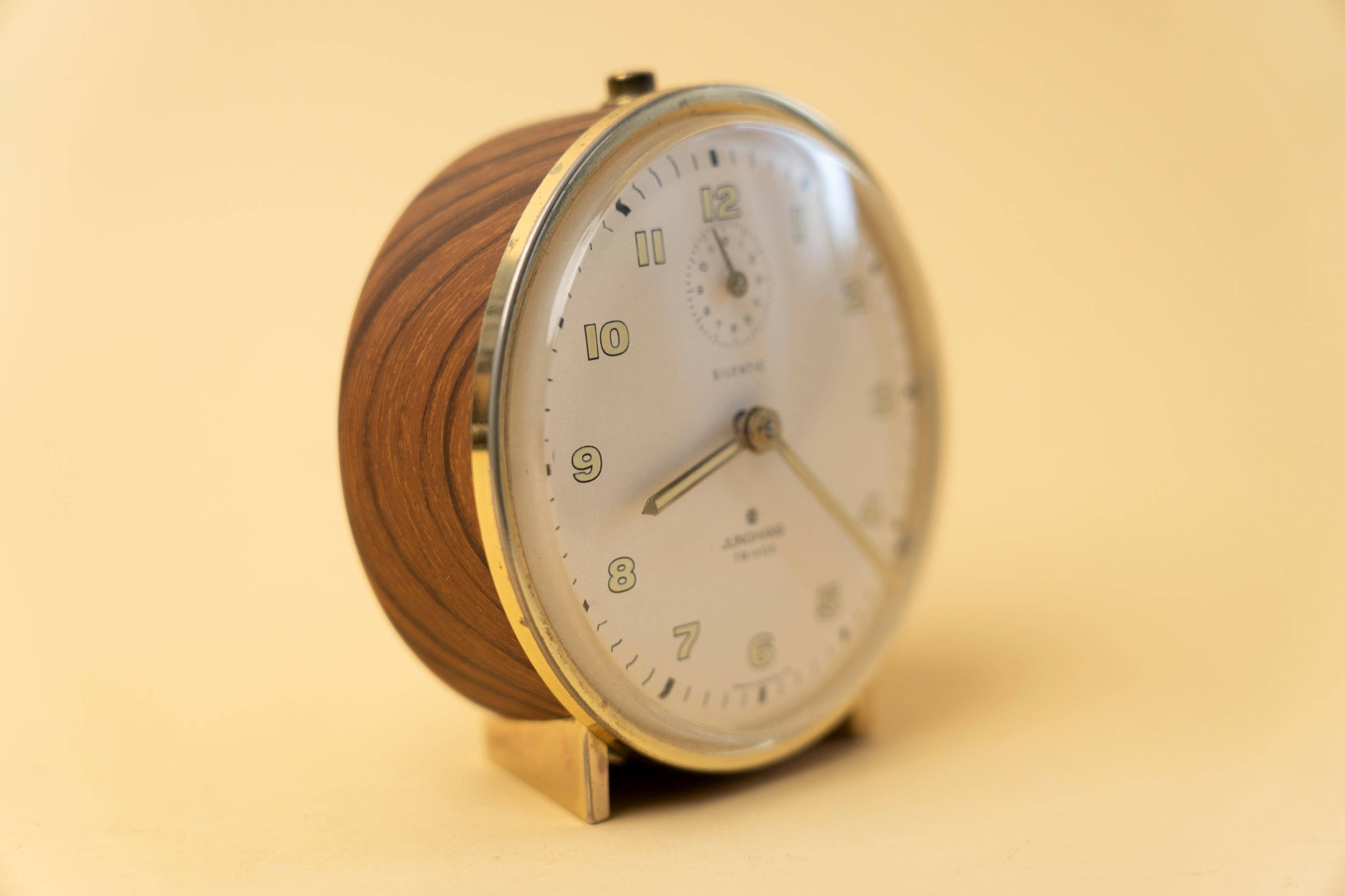 Vintage Junghans Trivox Alarm Clock: Mechanical Wind-up, Office