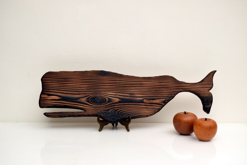Ballena de madera quemada / Rústico / Madera vieja recuperada | Etsy