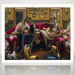Soul&#39;s Haven - African American Art - Lithograph by John Holyfield