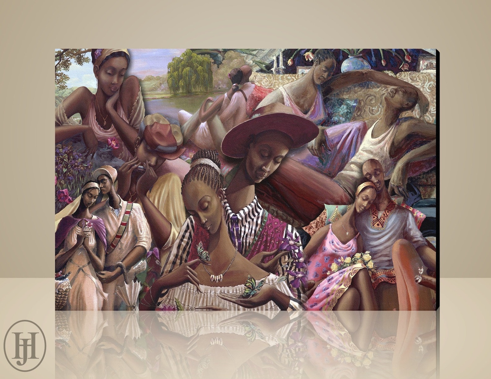 Art of Romance African American Art Canvas Giclee by John Etsy